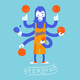 Illustration for article titled Retro Illustrations of Monsters at Work and Play